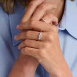 Classic Triple Zirconia Ring