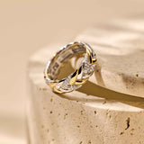 Vintage Zirconia Chain Ring