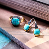 Turqoise Cushion Ring