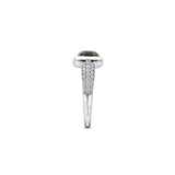 Light Grey Cushion Ring