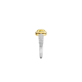 Yellow Zirconia Cushion Ring