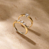 Classic Triple Zirconia Ring