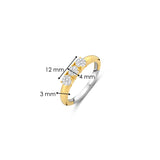 Classic Triple Zirconia Ring