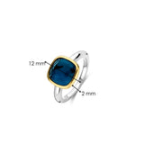Blue Cushion Ring