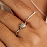 Zirconia Cushion Ring