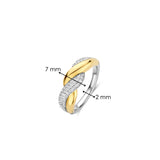 Twisted Zirconia Ring