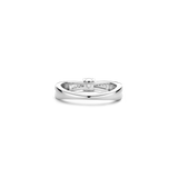 Zirconia Crossover Ring with stone