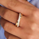 Zirconia Crossover Ring