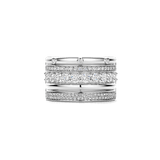 Classic Layered Zirconia Ring - L model
