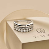 Classic Layered Zirconia Ring - M model