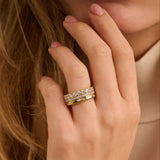 Classic Layered Zirconia Ring - M model
