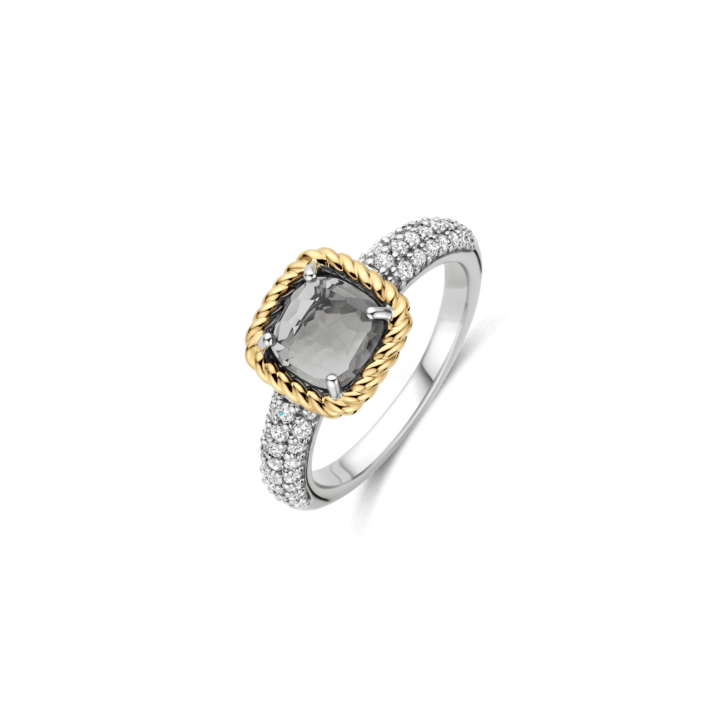 Sentio Rings Grey Zirconia Cushion Ring – TI SENTO