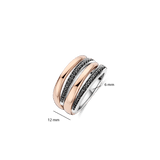 Bold Rosegold Layered Ring