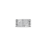 Stardust Zirconia Layered Ring - L model