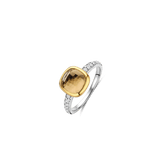 Zirconia Cushion Ring Yellow