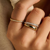 Asymmetric Open Zirconia Ring