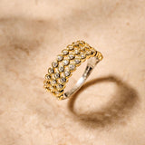 Layered Round Zirconia Ring