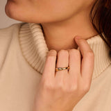 Bicolor Crossover Ring - XS model