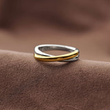 Bicolor Crossover Ring - XS model