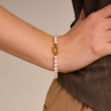 Pearl Bracelet with chain
