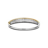 Zirconia Crossover Bangle Bicolor