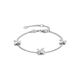 Zirconia Cross Bracelet Silver
