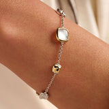 Pearl Cushion Charm Bracelet
