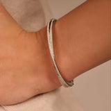 Zirconia Crossover Bangle