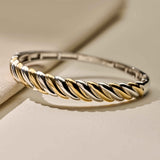 Twisted Bicolor Bangle