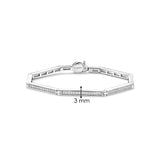 Vintage Zirconia Chain Bracelet