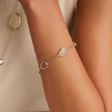 Bracelet with stones and zirconia