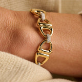 Connected Triangle Vintage Chain Bracelet
