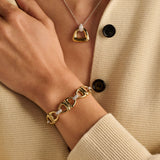 Connected Triangle Vintage Chain Bracelet