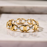 Connected Triangle Vintage Chain Bracelet