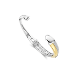 Bold Zirconia Crossover Bangle