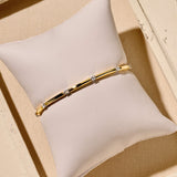 Classic Rectangular Zirconia Bangle