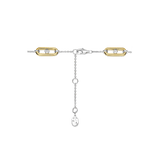 Open Link Bracelet with Round Zirconia