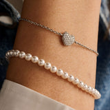 Zirconia Heart Bracelet