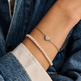 Zirconia Heart Bracelet