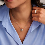 Zirconia Cross Necklace