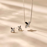 Zirconia Cross Necklace