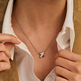Zirconia Cross Necklace