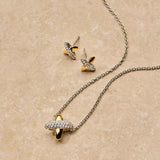 Zirconia Cross Necklace