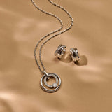 Zirconia Circle Necklace