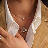 Zirconia Circle Necklace