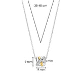 Zirconia Crossover Necklace