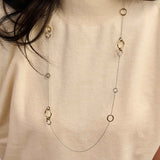 Circle Connected Charm Necklace