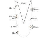 Circle Connected Charm Necklace