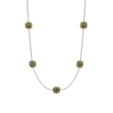 Khaki Cushion Charm Necklace