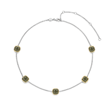 Khaki Cushion Charm Necklace
